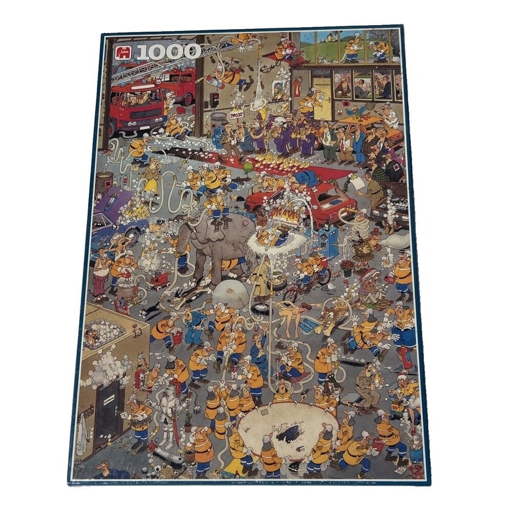 Jumbo Jan van Haasteren - The Fire-station 1000 Pc Jigsaw Puzzle #1676 Sealed
